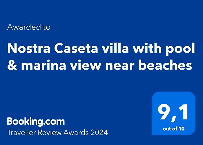Nostra Caseta Villa With Pool & Marina View Near Beaches